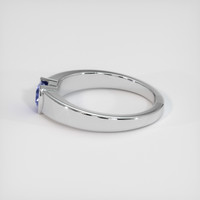0.67 Ct. Blue Sapphire Ring, 10K White Gold 4