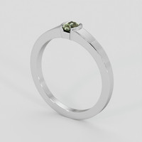 0.38 Ct. Alexandrite Ring, 10K White Gold 2