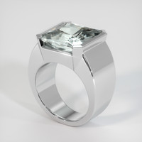 7.21 Ct. White Goshenite Ring, 10K White Gold 2