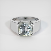 5.04 Ct. Grey Sapphire Ring, 10K White Gold 1