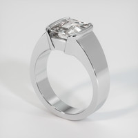 3.04 Ct. Grey Sapphire Ring, 10K White Gold 2