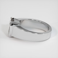 3.04 Ct. Grey Sapphire Ring, 10K White Gold 4