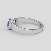 1.07 Ct. Bluish Purple Sapphire Ring, 10K White Gold 4