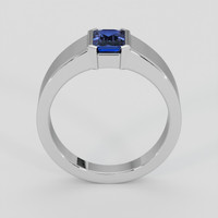 0.94 Ct. Blue Sapphire Ring, 10K White Gold 3