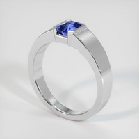 1.05 Ct. Bluish Purple Sapphire Ring, 10K White Gold 2