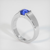 2.19 Ct. Blue Sapphire Ring, 10K White Gold 2