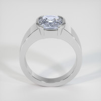 3.60 Ct. Bluish Grey Sapphire Ring, 10K White Gold 3