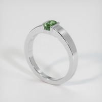 1.37 Ct. Green Sapphire Ring, 10K White Gold 2