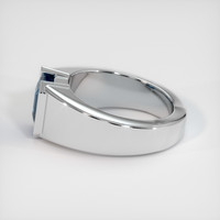 3.57 Ct. Sapphire Ring, 14K White Gold 4
