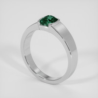 1.56 Ct. Bluish Green Tourmaline Ring, 14K White Gold 2