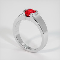 1.10 Ct. Ruby Ring, 14K White Gold 2