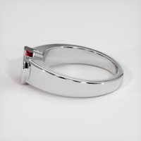 1.22 Ct. Ruby Ring, 14K White Gold 4