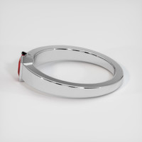 0.63 Ct. Ruby Ring, 14K White Gold 4