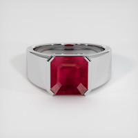 4.21 Ct. Ruby Ring, 14K White Gold 1