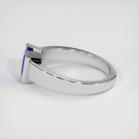 1.21 Ct. Blue Sapphire Ring, 14K White Gold 4