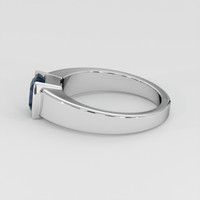 1.95 Ct. Greenish Blue Sapphire Ring, 14K White Gold 4