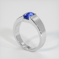 1.24 Ct. Blue Sapphire Ring, 14K White Gold 2
