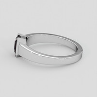 1.09 Ct. Pinkish Brown Sapphire Ring, 14K White Gold 4