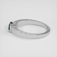 1.54 Ct. Greenish Blue Sapphire Ring, 14K White Gold 4