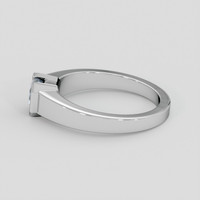 0.86 Ct. Greyish Blue Sapphire Ring, 14K White Gold 4