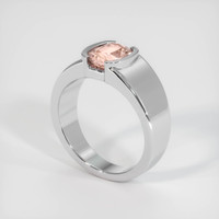1.58 Ct. Sapphire Ring, 14K White Gold 2