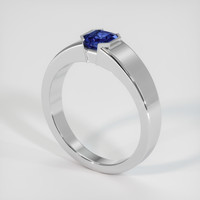 1.36 Ct. Sapphire Ring, 14K White Gold 2