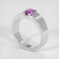 1.03 Ct. Pinkish Purple Sapphire Ring, 14K White Gold 2