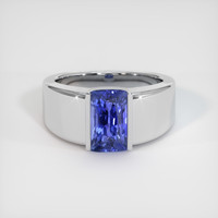 5.38 Ct. Sapphire Ring, 18K White Gold 1