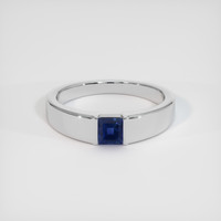 0.50 Ct. Sapphire Ring, 18K White Gold 1