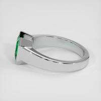 3.40 Ct. Emerald Ring, 18K White Gold 4