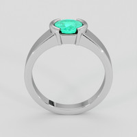 1.03 Ct. Emerald Ring, 18K White Gold 3