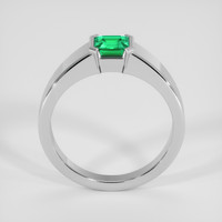 0.62 Ct. Emerald Ring, 18K White Gold 3