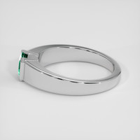 0.62 Ct. Emerald Ring, 18K White Gold 4