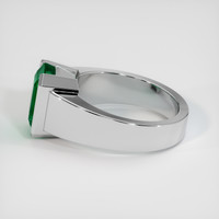 4.04 Ct. Emerald Ring, 18K White Gold 4