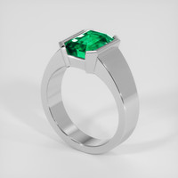 2.58 Ct. Emerald Ring, 18K White Gold 2
