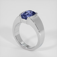 2.83 Ct. Bi Color Tanzanite Ring, 18K White Gold 2