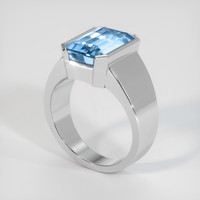 6.13 Ct. Gemstone Ring, 18K White Gold 2