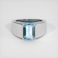 5.05 Ct. Gemstone Ring, 18K White Gold 1