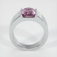3.06 Ct. Purplish Pink Sapphire Ring, 18K White Gold 3