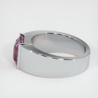 3.06 Ct. Purplish Pink Sapphire Ring, 18K White Gold 4
