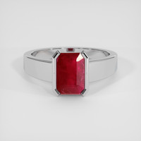 2.69 Ct. Ruby Ring, 18K White Gold 1