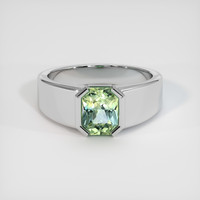 1.86 Ct. Bi Color Sapphire Ring, 18K White Gold 1