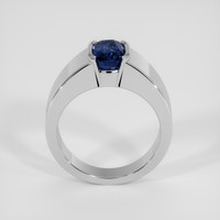 3.08 Ct. Blue Sapphire Ring, 18K White Gold 3