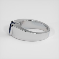 3.08 Ct. Blue Sapphire Ring, 18K White Gold 4