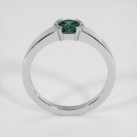 1.33 Ct. Greenish Blue Sapphire Ring, 18K White Gold 3