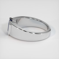 1.22 Ct. Blue Sapphire Ring, 18K White Gold 4