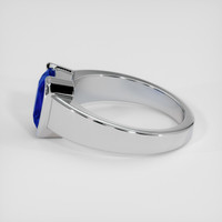 3.34 Ct. Blue Sapphire Ring, 18K White Gold 4