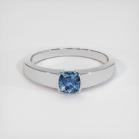 0.99 Ct. Sapphire Ring, 18K White Gold 1