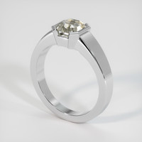 2.24 Ct. Bi Color Sapphire Ring, 18K White Gold 2