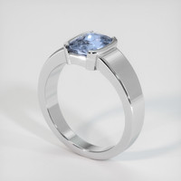 2.20 Ct. Sapphire Ring, 18K White Gold 2